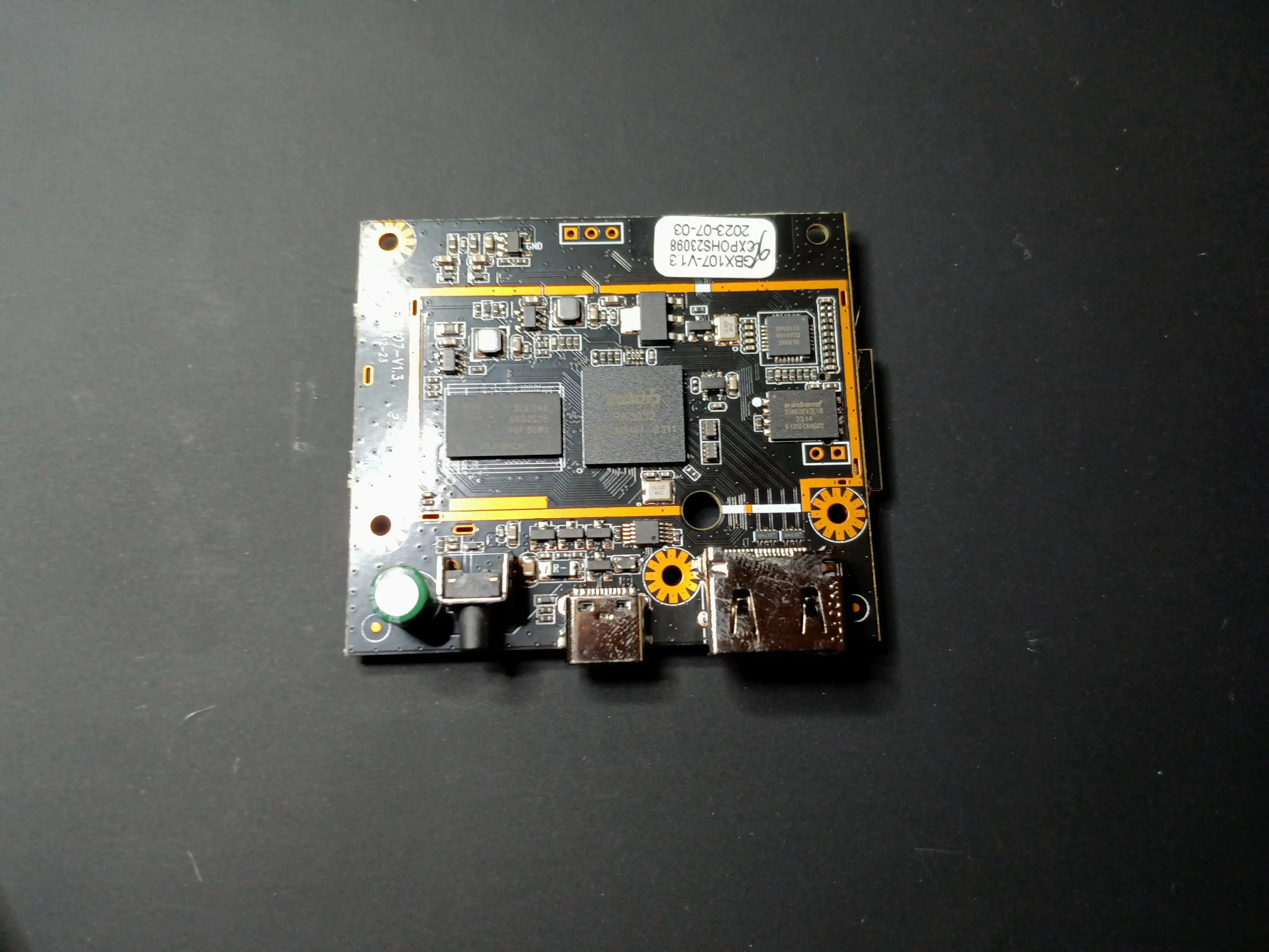 The main board.